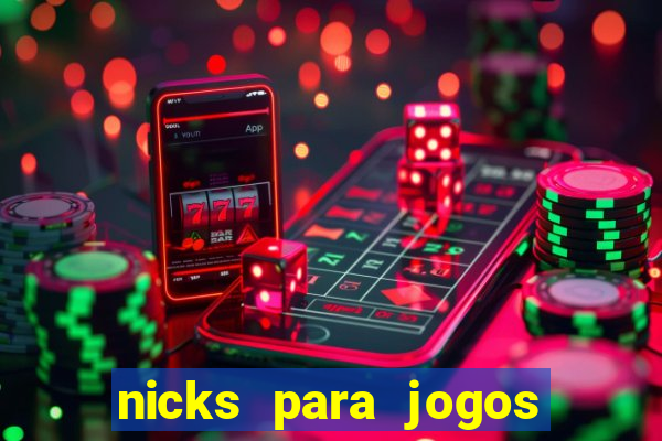 nicks para jogos de tiro